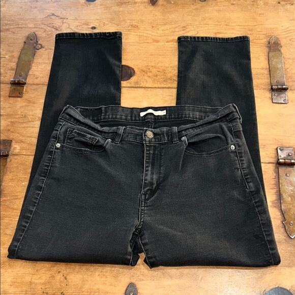 Levi's Denim - Woman’s Levi’s  Classic Straight Black Jeans Size 14